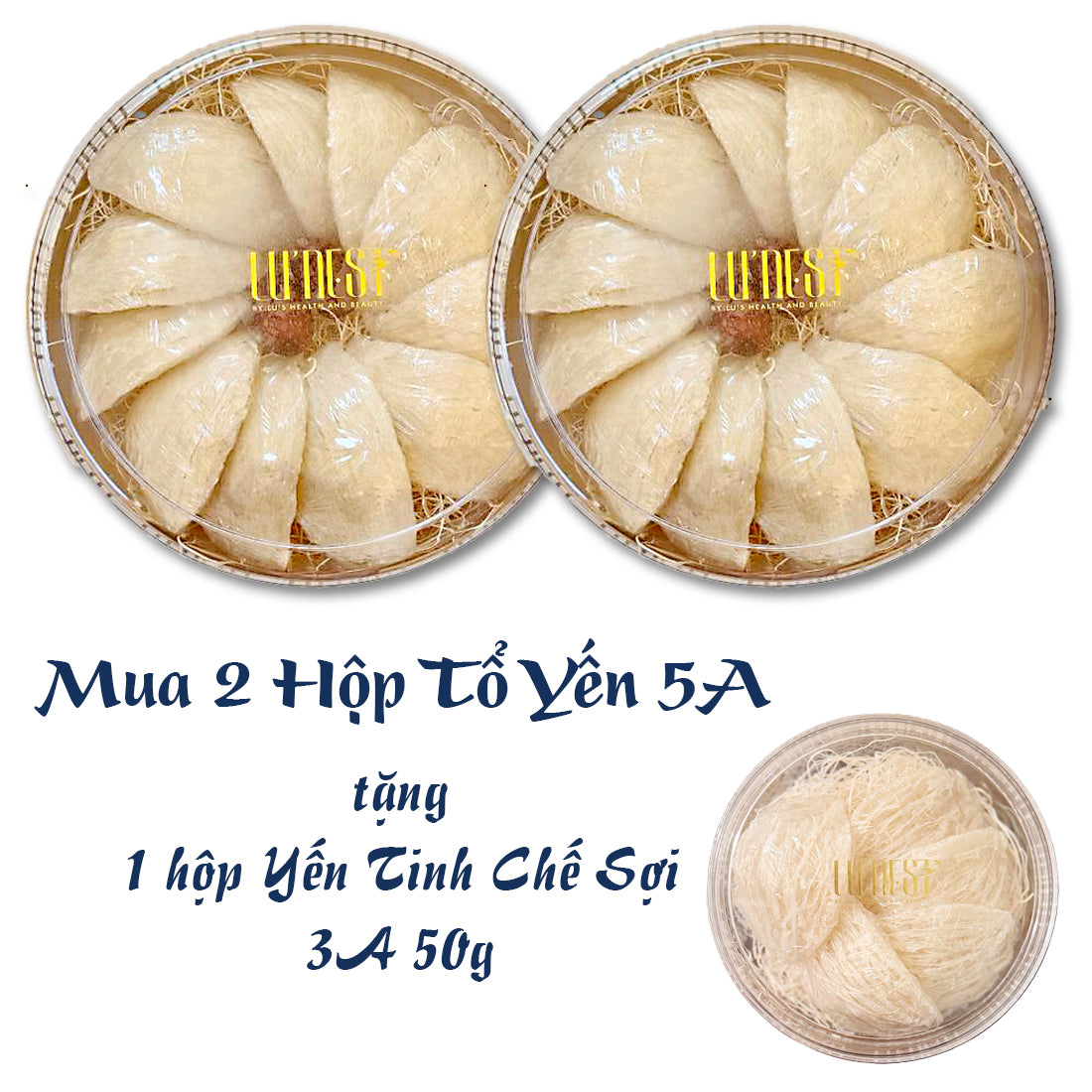2 Tổ Yến 5A Tặng 1 Yến 3A 50g
