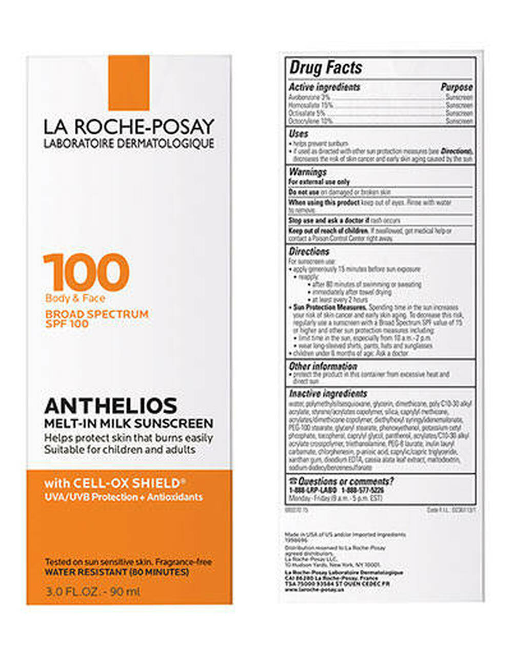 Kem chống nắng toàn thân và mặt La Roche-Posay SPF 100