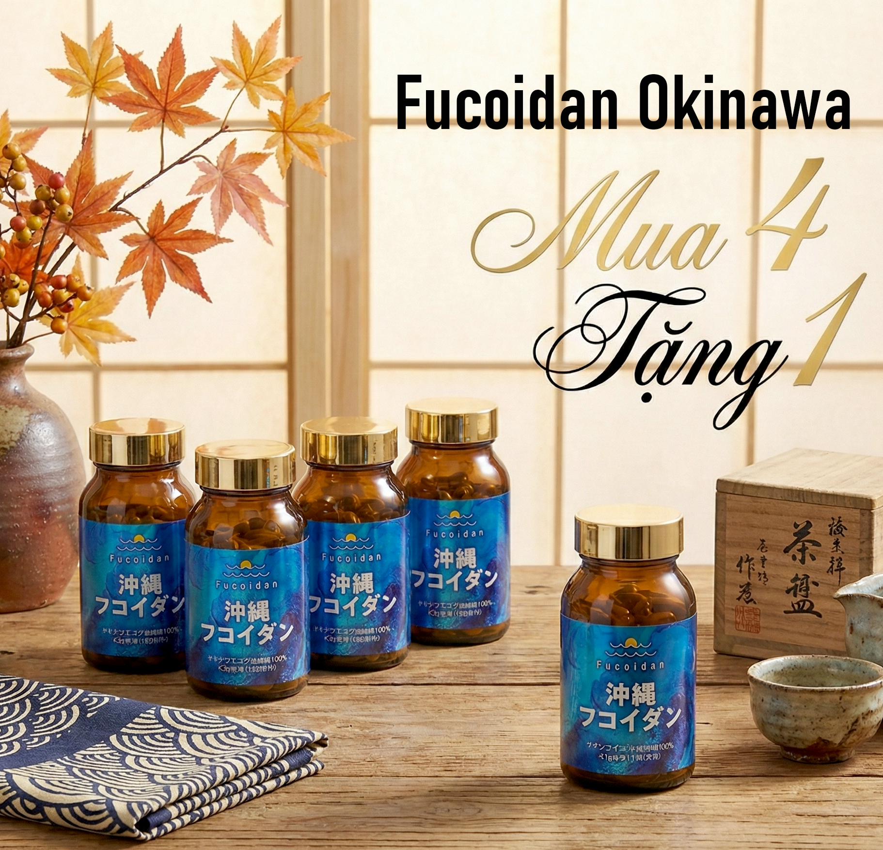 Fucoidan Okinawa Mua 4 Tặng 1