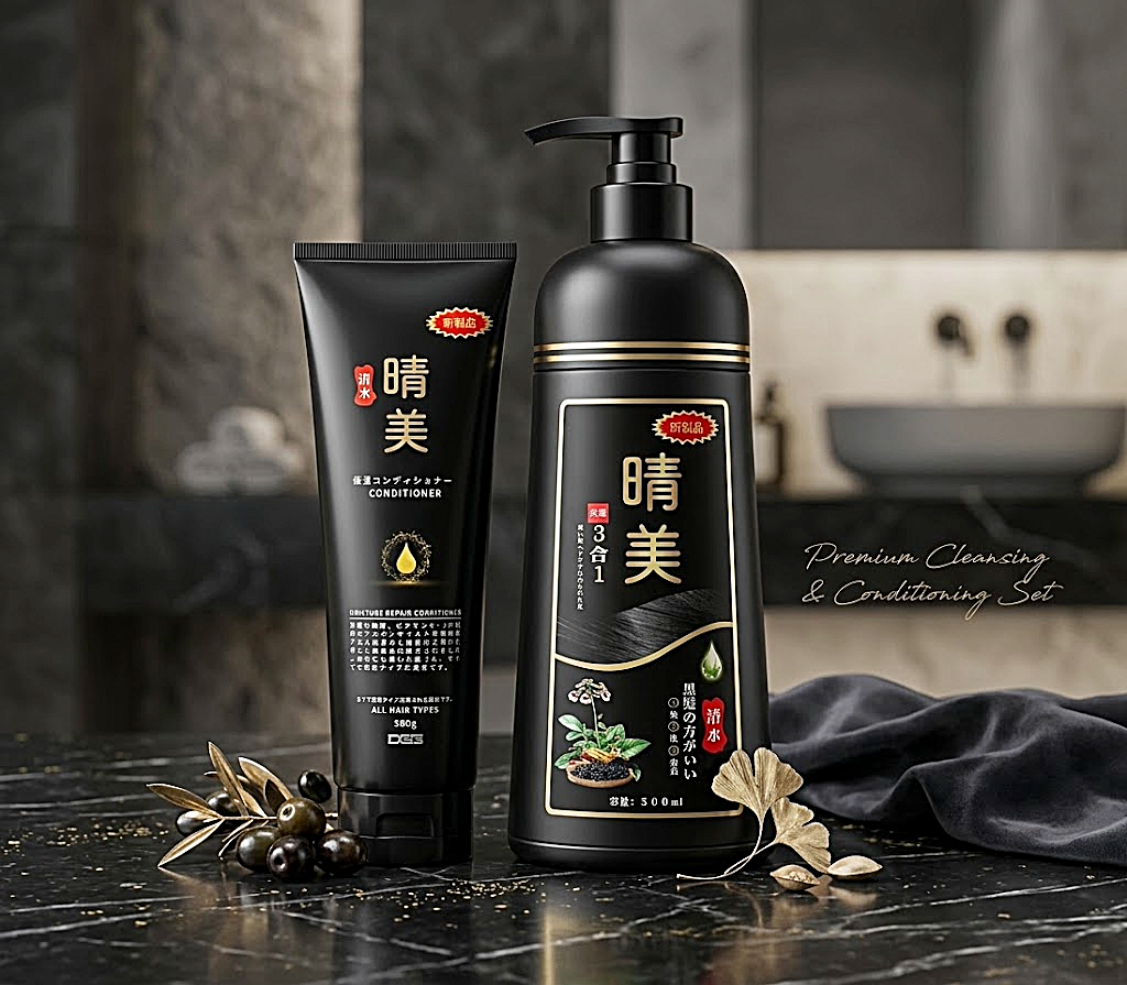 KOMI Hair Dye Shampoo and Conditioner Set