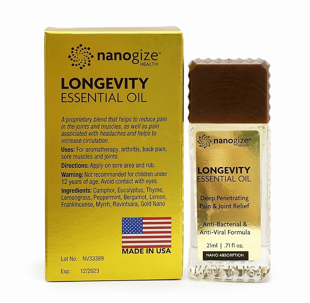 NANOGIZE LONGEVITY ESSENTIAL OIL 21mL/0.71 oz - BOX OF 6
