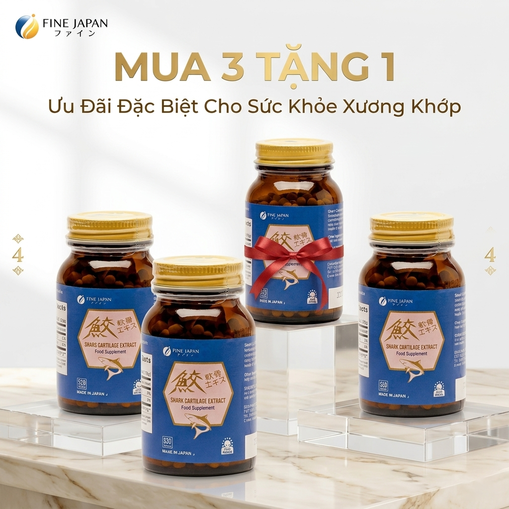 Sụn Cá Mập - Fine Japan Mua 3 Tặng 1