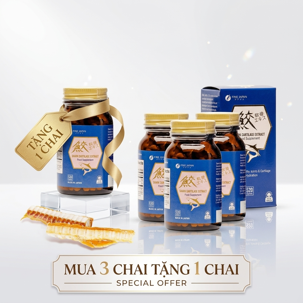 Sụn Cá Mập - Fine Japan Mua 3 Tặng 1